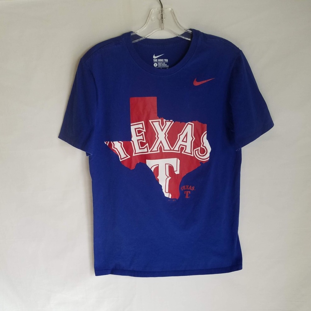 Nike The Nike Tee Mens Texas Rangers Short Sleeve T-Shirt Size Small